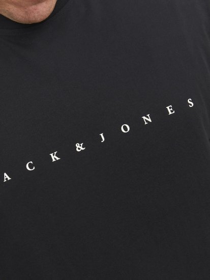 Jack & Jones STAR T-Shirt Black - Koszulki - T-shirty meskie Duże Rozmiary - 2XL-14XL