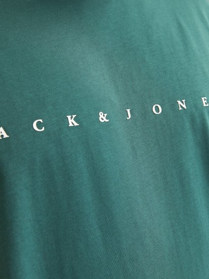 Jack & Jones STAR T-Shirt Deep Teal - Koszulki - T-shirty meskie Duże Rozmiary - 2XL-14XL