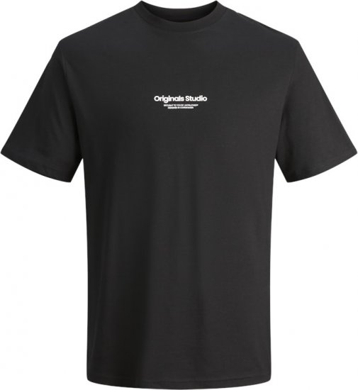 Jack & Jones ESTERBRO T-Shirt Black - Koszulki - T-shirty meskie Duże Rozmiary - 2XL-14XL