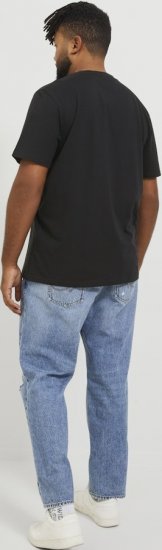 Jack & Jones ESTERBRO T-Shirt Black - Koszulki - T-shirty meskie Duże Rozmiary - 2XL-14XL