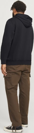 Jack & Jones 2 COL LOGO Hoodie Black - Bluzy & bluzy z kapturem - Bluzy & Bluzy z kapturem 2XL-12XL