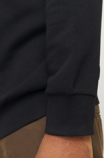Jack & Jones 2 COL LOGO Hoodie Black - Bluzy & bluzy z kapturem - Bluzy & Bluzy z kapturem 2XL-12XL