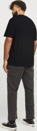 Jack & Jones LEGACY BLOCKING T-Shirt Black - Koszulki - T-shirty meskie Duże Rozmiary - 2XL-14XL