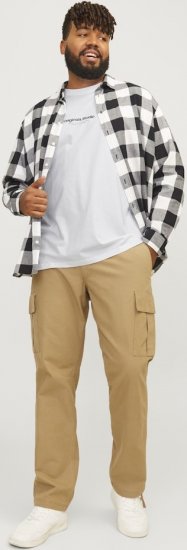Jack & Jones ESTERBRO T-Shirt Bright White - Koszulki - T-shirty meskie Duże Rozmiary - 2XL-14XL