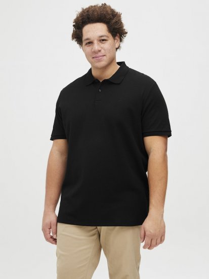Jack & Jones AUSTIN CLASSIC Polo Black - Koszulki polo - Koszulki Polo 2XL-8XL