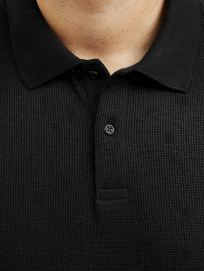 Jack & Jones AUSTIN CLASSIC Polo Black - Koszulki polo - Koszulki Polo 2XL-8XL