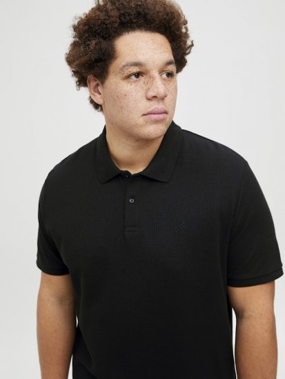 Jack & Jones AUSTIN CLASSIC Polo Black - Koszulki polo - Koszulki Polo 2XL-8XL