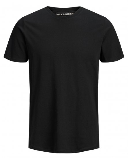 Jack & Jones Organic Basic T-shirt Black - Koszulki - T-shirty meskie Duże Rozmiary - 2XL-14XL