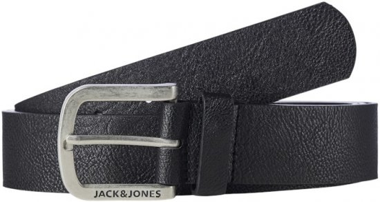 Jack & Jones HARRY Belt Black - Paski - Paski Duże Rozmiary - W40-W70/2XL-8XL