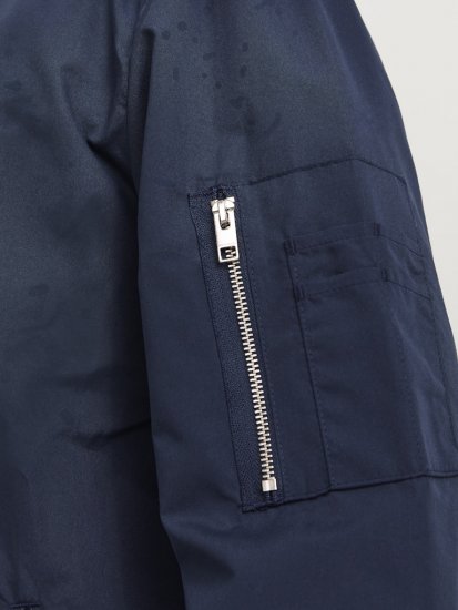 Jack & Jones RUSH Bomber Jacket Navy Blazer - Kurtki Męskie Duże Rozmiary - Kurtki Duże rozmiary 2XL-8XL