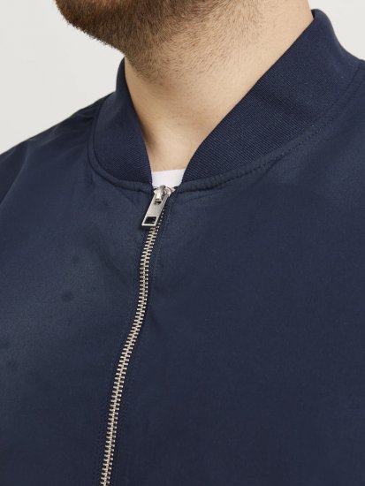Jack & Jones RUSH Bomber Jacket Navy Blazer - Kurtki Męskie Duże Rozmiary - Kurtki Duże rozmiary 2XL-8XL