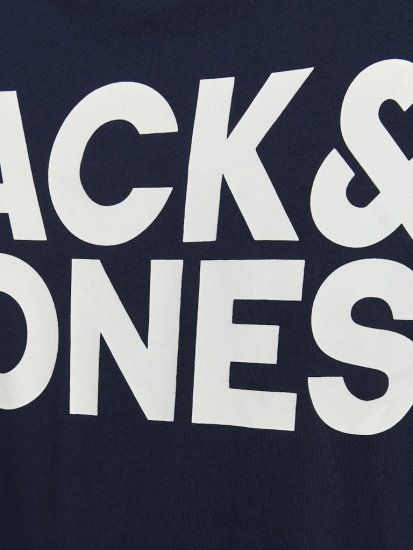 Jack & Jones CORP Logo T-Shirt Navy Blazer - Koszulki - T-shirty meskie Duże Rozmiary - 2XL-14XL