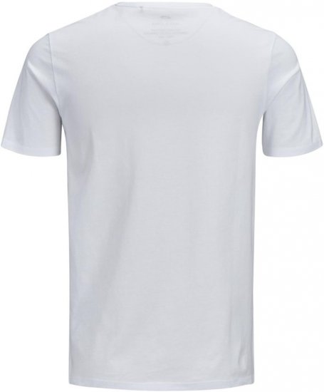 Jack & Jones JJECORP LOGO T-Shirt White - Koszulki - T-shirty meskie Duże Rozmiary - 2XL-14XL