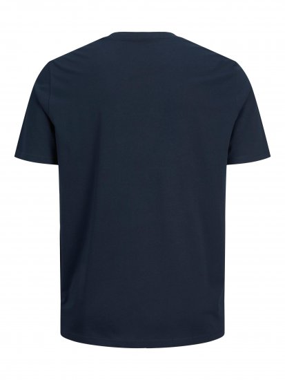Jack & Jones JJELOGO TEE Navy - Koszulki - T-shirty meskie Duże Rozmiary - 2XL-14XL