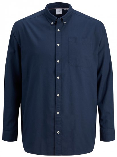 Jack & Jones OXFORD LS Shirt Navy Blazer - Koszule - Koszule 2XL-10XL