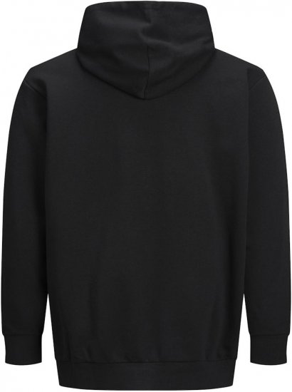 Jack & Jones CORP LOGO Large Print Hoodie Black - Bluzy & bluzy z kapturem - Bluzy & Bluzy z kapturem 2XL-12XL