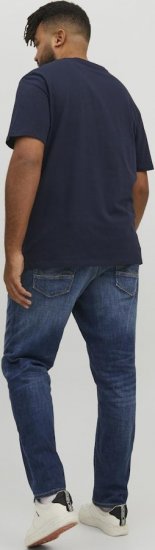 Jack & Jones CORP Logo T-Shirt Navy/PLAY 4 - Koszulki - T-shirty meskie Duże Rozmiary - 2XL-14XL