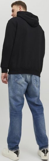 Jack & Jones CORP LOGO PLAY 4 Print Hoodie Black - Bluzy & bluzy z kapturem - Bluzy & Bluzy z kapturem 2XL-12XL