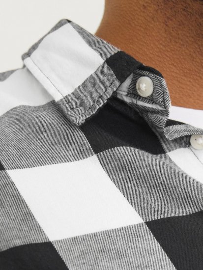 Jack & Jones Gingham L/S Shirt Whisper White - Koszule - Koszule 2XL-10XL