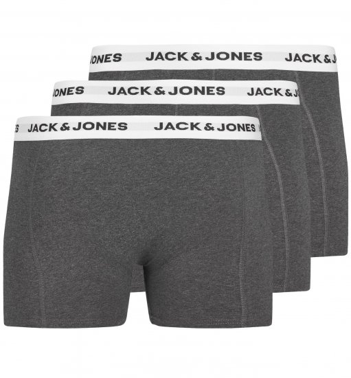 Jack & Jones JACBASIC Boxers 3-pack Grey - Bielizna & stroje kąpielowe - Bielizna & Stroje kąpielowe 2XL-8XL
