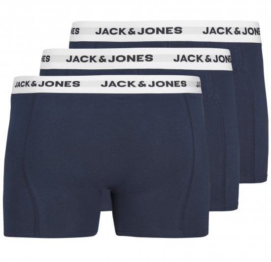 Jack & Jones JACBASIC Boxers 3-pack Navy - Bielizna & stroje kąpielowe - Bielizna & Stroje kąpielowe 2XL-8XL