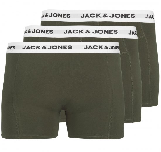 Jack & Jones JACBASIC Boxers 3-pack Green - Bielizna & stroje kąpielowe - Bielizna & Stroje kąpielowe 2XL-8XL