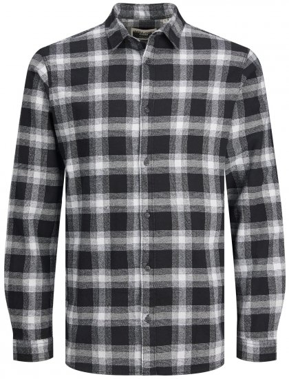  Jack & Jones JCOBERG SHIRT Grey - Koszule - Koszule 2XL-10XL