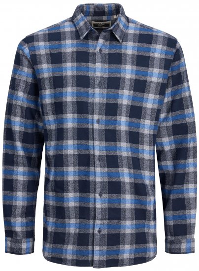 Jack & Jones JCOBERG SHIRT Blue - Koszule - Koszule 2XL-10XL