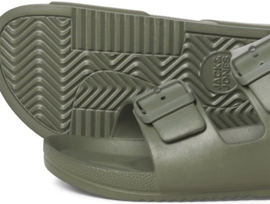 Jack & Jones Croxton Moulded Sandals Khaki - Buty męskie 40-52 - 