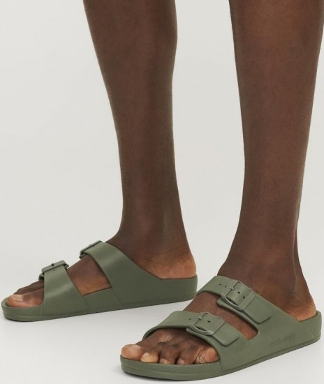 Jack & Jones Croxton Moulded Sandals Khaki - Buty męskie 40-52 - 