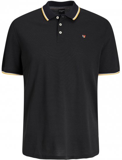Jack & Jones JPRWINBLU Poloshirt Black - Koszulki polo - Koszulki Polo 2XL-8XL