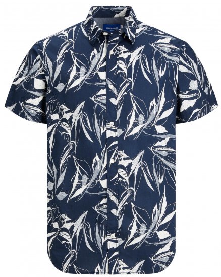 Jack & Jones JORCRAYON AOP Shirt Navy - Koszule - Koszule 2XL-10XL