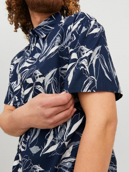 Jack & Jones JORCRAYON AOP Shirt Navy - Koszule - Koszule 2XL-10XL