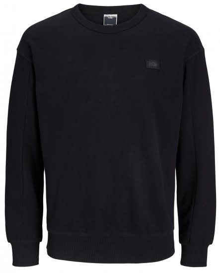 Jack & Jones JCOCLASSICS Crew Neck Sweater Black - Bluzy & bluzy z kapturem - Bluzy & Bluzy z kapturem 2XL-12XL