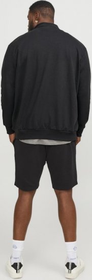 Jack & Jones PAULOS Turtleneck Zip Sweatshirt Black - Bluzy & bluzy z kapturem - Bluzy & Bluzy z kapturem 2XL-12XL