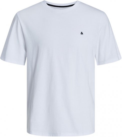 Jack & Jones PAULOS T-Shirt White - Koszulki - T-shirty meskie Duże Rozmiary - 2XL-14XL