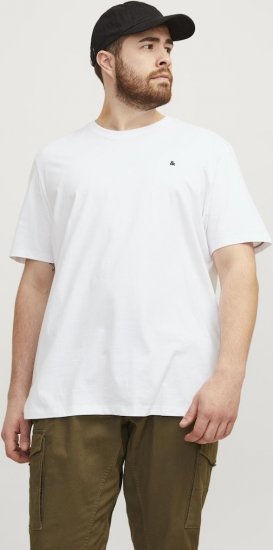 Jack & Jones PAULOS T-Shirt White - Koszulki - T-shirty meskie Duże Rozmiary - 2XL-14XL