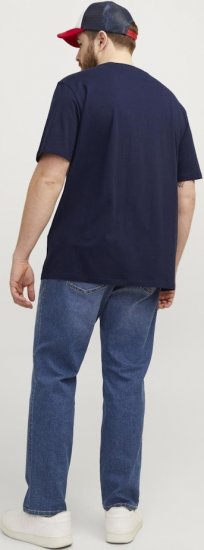 Jack & Jones PAULOS T-Shirt Navy Blazer - Koszulki - T-shirty meskie Duże Rozmiary - 2XL-14XL