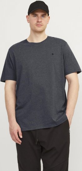 Jack & Jones PAULOS T-Shirt Dark Grey Melange - Koszulki - T-shirty meskie Duże Rozmiary - 2XL-14XL