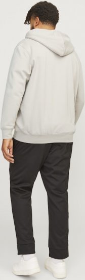 Jack & Jones ESTERBRO Zip Hoodie Light Grey - Bluzy & bluzy z kapturem - Bluzy & Bluzy z kapturem 2XL-12XL