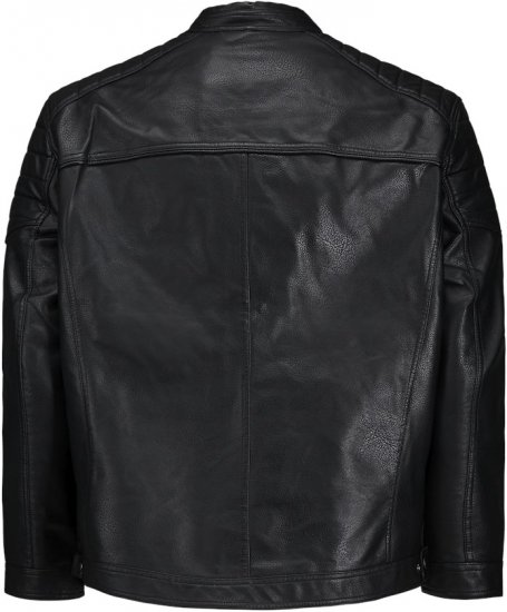 Jack & Jones ROCKY Jacket Black - Kurtki Męskie Duże Rozmiary - Kurtki Duże rozmiary 2XL-8XL