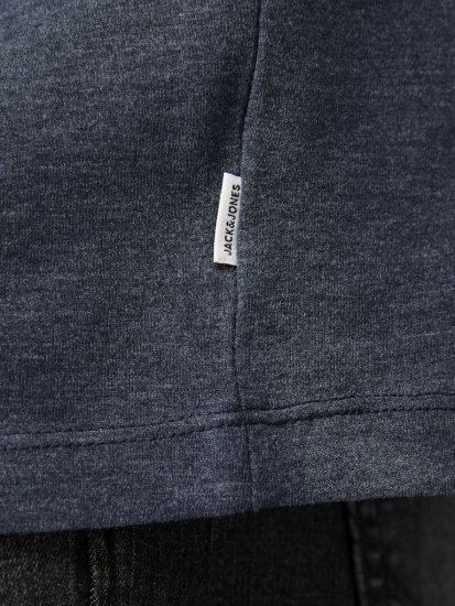 Jack & Jones ORGANIC T-Shirt Navy Blazer/Melange - Koszulki - T-shirty meskie Duże Rozmiary - 2XL-14XL