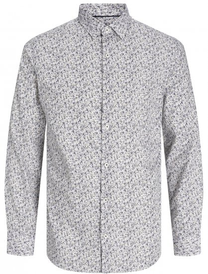Jack & Jones JPRBLANORDIC LS Shirt White - Koszule - Koszule 2XL-10XL