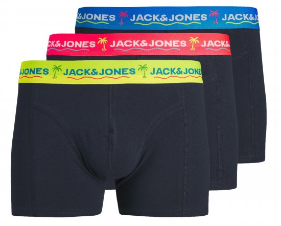 Jack & Jones JACTHOMAS Trunks 3-Pack Navy Blazer - Bielizna & stroje kąpielowe - Bielizna & Stroje kąpielowe 2XL-8XL