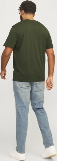 Jack & Jones JJELOGO O-Neck T-Shirt Kombu Green - Koszulki - T-shirty meskie Duże Rozmiary - 2XL-14XL