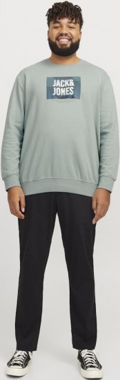Jack & Jones HUDSON Sweatshirt Iceberg Green - Bluzy & bluzy z kapturem - Bluzy & Bluzy z kapturem 2XL-12XL