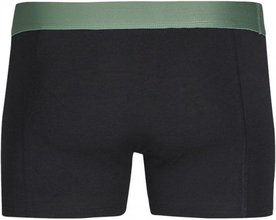 Jack & Jones Nick Bamboo Trunks 3-Pack Green/Black - Bielizna & stroje kąpielowe - Bielizna & Stroje kąpielowe 2XL-8XL