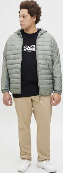 Jack & Jones Tarmac Branding Crew Neck T-Shirt Black - Koszulki - T-shirty meskie Duże Rozmiary - 2XL-14XL