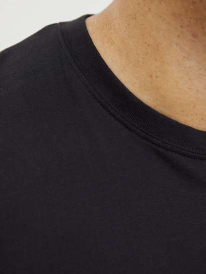 Jack & Jones Tarmac Branding Crew Neck T-Shirt Black - Koszulki - T-shirty meskie Duże Rozmiary - 2XL-14XL