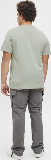 Jack & Jones Tarmac Branding Crew Neck T-Shirt Green - Koszulki - T-shirty meskie Duże Rozmiary - 2XL-14XL
